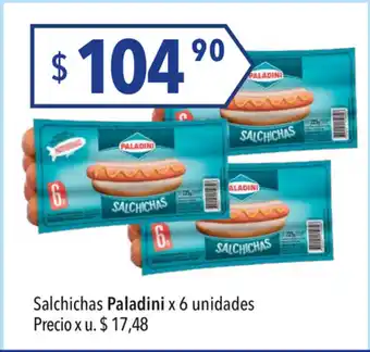 Hergo Paladini Salchichas x 6 unidades oferta