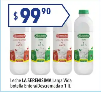 Hergo La Serenisima Leche Larga Vida botella Entera/Descremada x 1lt oferta