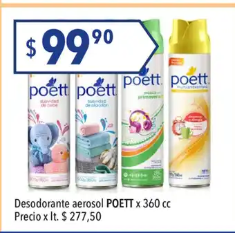 Hergo Poett Desodorante aerosol x 360cc oferta