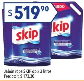 Hergo Skip Jabón ropa dp x 3litros oferta