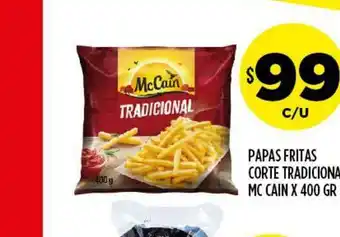 Supermercados Toledo Mc Cain Papas Fritas Corte Tradicional x 400gr oferta