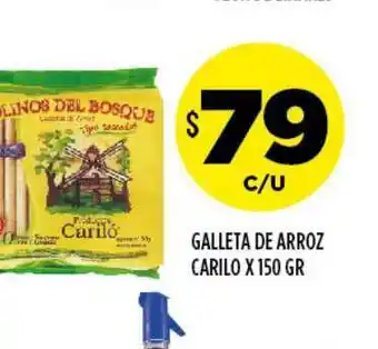 Supermercados Toledo Carilo Galleta De Arroz x 150gr oferta