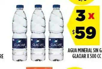 Supermercados Toledo Glaciar Agua Mineral Sin Gas x 500cc oferta