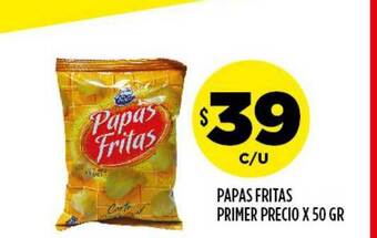 Supermercados Toledo Papas Fritas Primer Precio x 50gr oferta