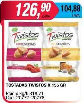 Maxiconsumo Twistos Tostadas x 155gr oferta