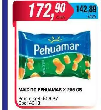 Maxiconsumo Pehuamar Maicito x 285gr oferta