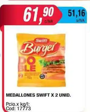 Maxiconsumo Swift Medallones x 2unid. oferta