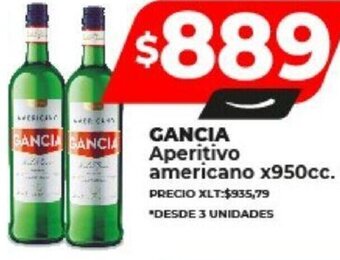 Supermayorista Vital GANCIA Aperitivo americano x950cc. oferta