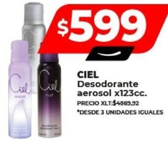 Supermayorista Vital CIEL Desodorante aerosol x123cc. oferta