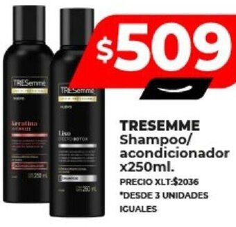 Supermayorista Vital TRESEMME Shampoo/ acondicionador x250ml. oferta
