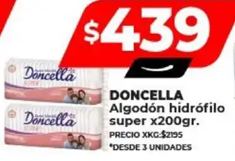 Supermayorista Vital DONCELLA Algodón hidrófilo super x200gr. oferta