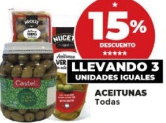 Supermayorista Vital ACEITUNAS Todas oferta