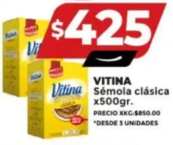 Supermayorista Vital Vitina Sémola clásica x500gr. oferta