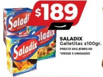 Supermayorista Vital SALADIX Galletitas x100gr. oferta