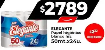 Supermayorista Vital ELEGANTE Papel higiénico blanco h/s. 50mt.x24u. oferta