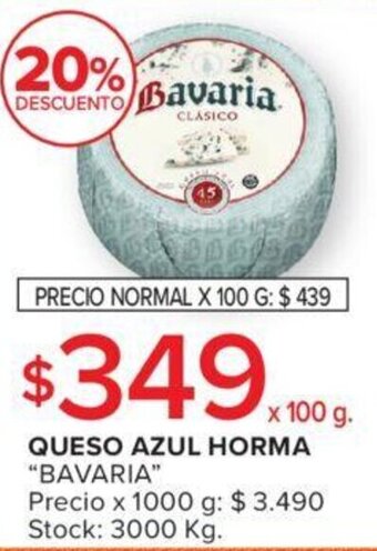 Carrefour QUESO AZUL HORMA "BAVARIA" oferta