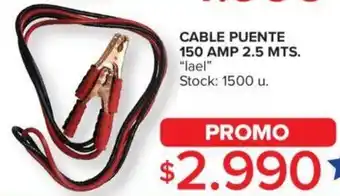 Carrefour CABLE PUENTE 150 AMP 2.5 MTS. "lael" Stock: 1500 u. oferta
