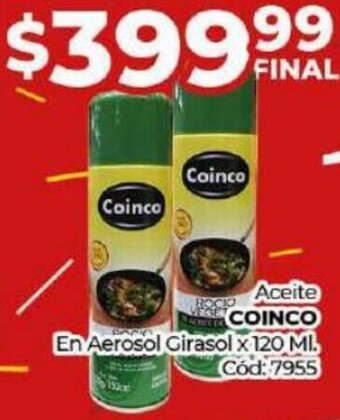 Diarco Aceite COINCO En Aerosol Girasol x 120 ML oferta