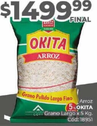 Diarco ARROZ OKITA Grano Largo x 5kg oferta