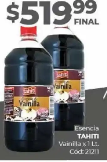 Diarco Esencia TAHITI Vainilla x 1 Lt. Cód: 21211 oferta