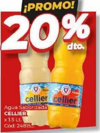 Diarco Agua Saborizada CELLIER x 1,5Lt oferta