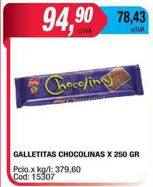 Maxiconsumo Chocolinas Galletitas x 250gr oferta