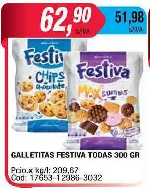 Maxiconsumo Festiva Todas Galletitas x 300gr oferta