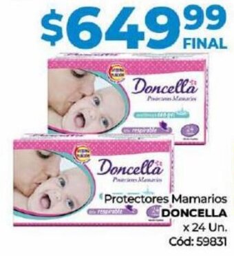 Diarco Protectores Mamarios DONCELLA x 24 Un oferta
