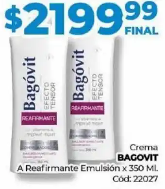 Diarco Crema BAGOVIT A Reafirmante Emulsión x 350 ML oferta