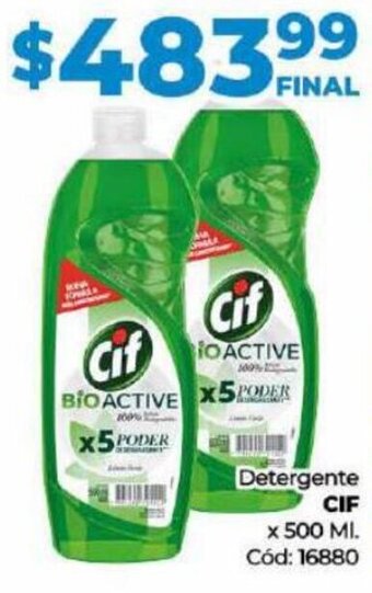 Diarco Detergente CIF x 500 MI. Cód: 16880 oferta