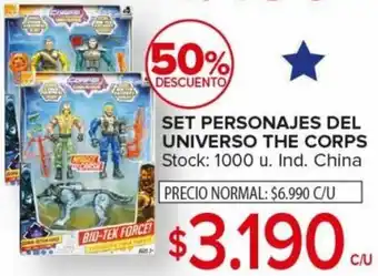 Carrefour Maxi SET PERSONAJES DEL UNIVERSO THE CORPS oferta