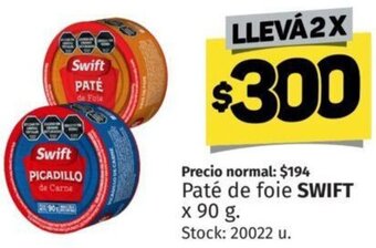 Paté de foie SWIFT x 90 g.