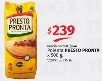 Polenta PRESTO PRONTA x 500 g.