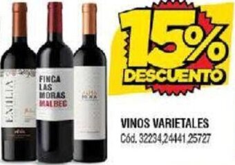 Supermercados Yaguar VINOS VARIETALES oferta