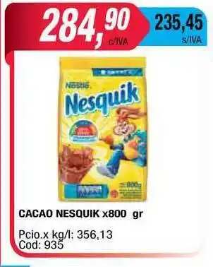 Maxiconsumo Nesquik Cacao x 800gr oferta