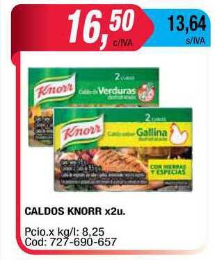Maxiconsumo Knorr Caldos x 2u oferta
