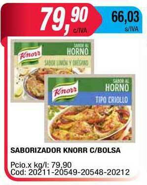 Maxiconsumo Saborizador Knorr C Bolsa oferta