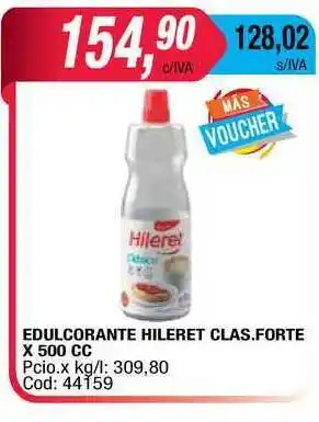 Maxiconsumo Edulcorante Hileret Clas.forte x 500cc oferta