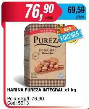 Maxiconsumo Harina Pureza Integral x1kg oferta