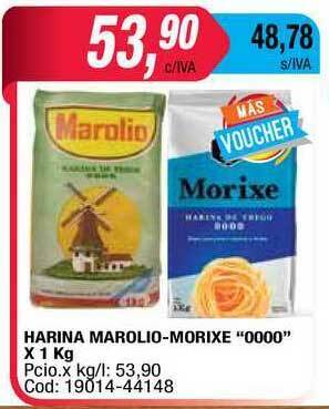Maxiconsumo Harina Marolio-morixe 0000 x 1kg oferta