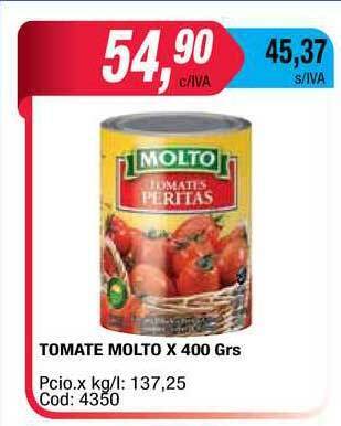 Maxiconsumo Tomate Molto x 400grs oferta