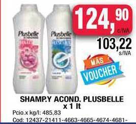 Maxiconsumo Shamp. Y Acond. Plusbelle x 1lt oferta