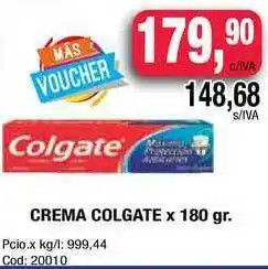 Maxiconsumo Crema Colgate x 180gr oferta