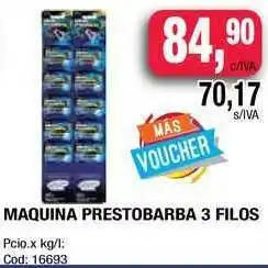 Maxiconsumo Maquina Prestobarba 3 Filos oferta