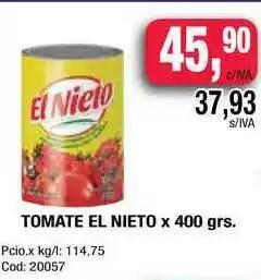 Maxiconsumo Tomate El Nieto x 400grs oferta