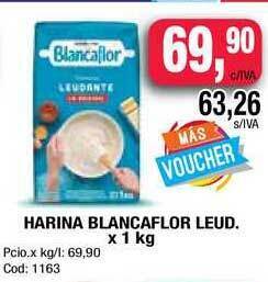 Maxiconsumo Harina Blancaflor Leud. x 1kg oferta
