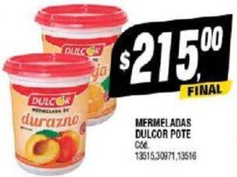 Supermercados Yaguar MERMELADAS DULCOR POTE oferta