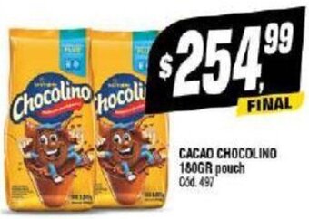 Supermercados Yaguar CACAO CHOCOLINO 180GR pouch oferta