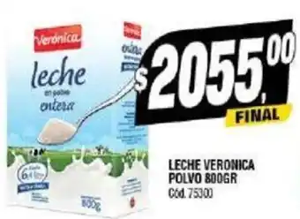 Supermercados Yaguar LECHE VERONICA POLVO 800GR Cod. 75300 oferta
