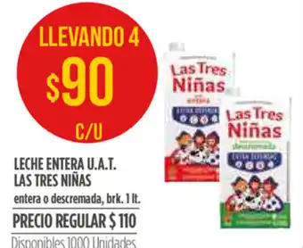 Supermercados Vea Leche Entera U.A.T. Las Tres Niñas oferta